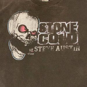 Vintage 2002 Stone Cold Steve Austin WWE Shirt Size Large Y2k  WWF 3:16 Skull-